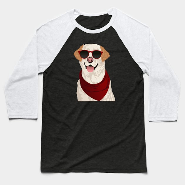 Funky Labrador Retriever for Dog Lovers Baseball T-Shirt by riin92